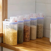 Rice and Grains Food Storage Canister – Moisture-Proof, Dust-Proof with Measuring Cup - Himpall
